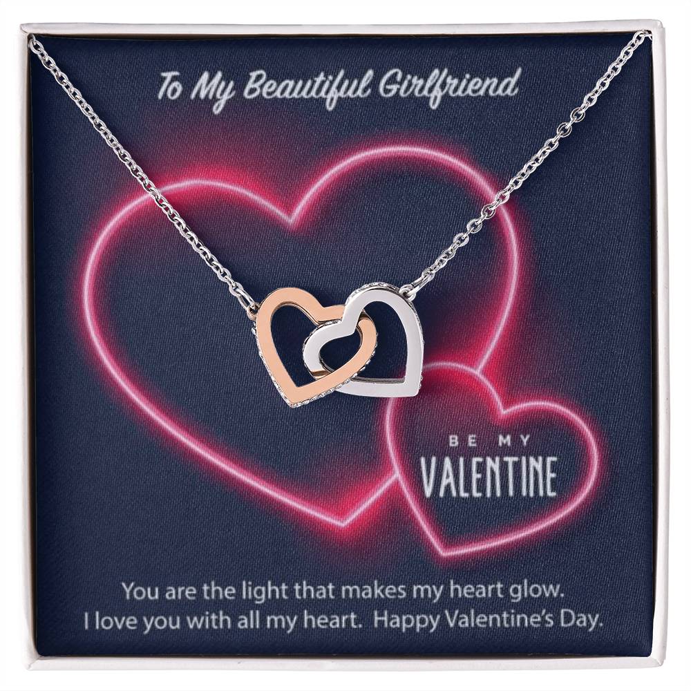 Luxury Hearts Necklace Interlocking Hearts Necklace