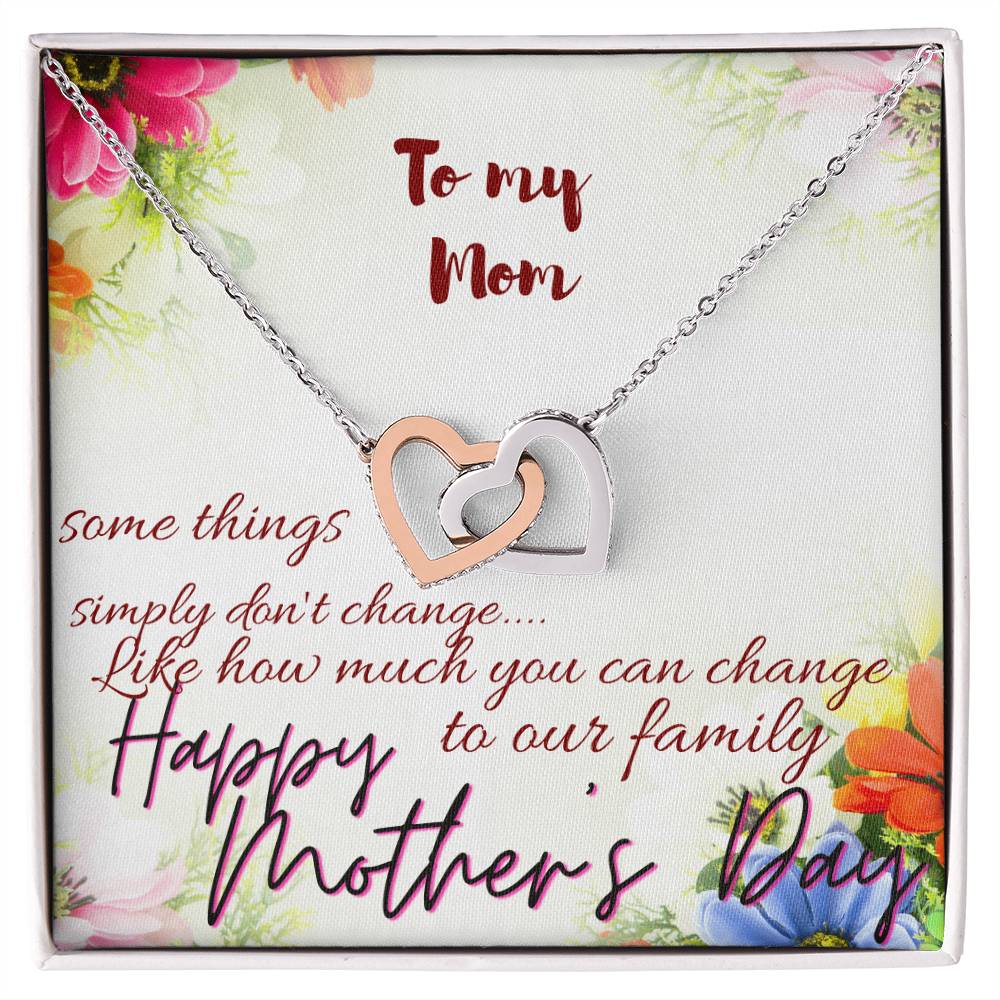 Mother'S Day Necklace Gift For Mom Mothers Day Gift To My Mom Necklace For Mom Mom'S Day Gift Mother Day Gift Set Interlocking Hearts Necklace