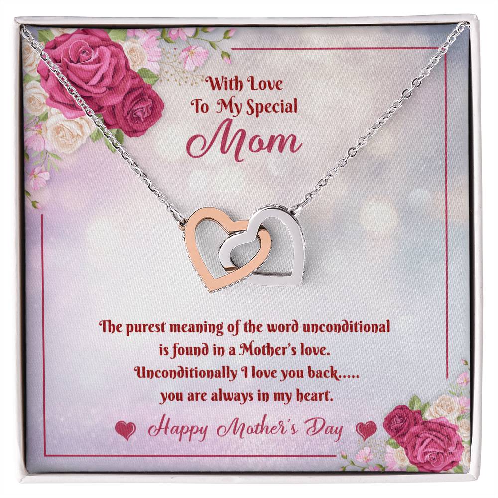 Mother'S Day Hearts Necklace Interlocking Hearts Necklace