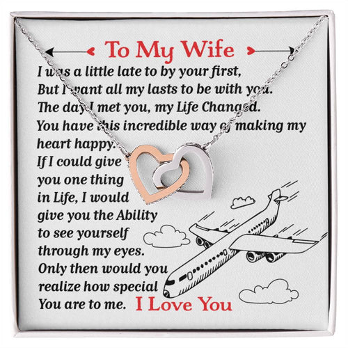 Pilot'S Wife- Interlocking Heart Necklace Interlocking Hearts Necklace