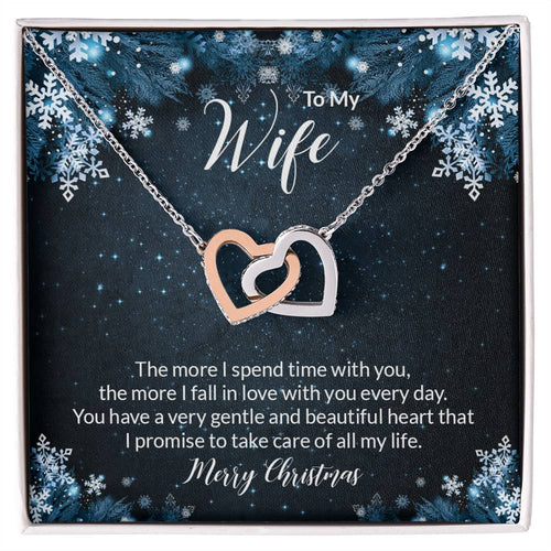 Interlocking Hearts Christmas Gift To Wife Anniversary Gift Wife Anniversary Gift Anniversary Jewelry Anniversary Necklace Girlfriend Interlocking Hearts Necklace