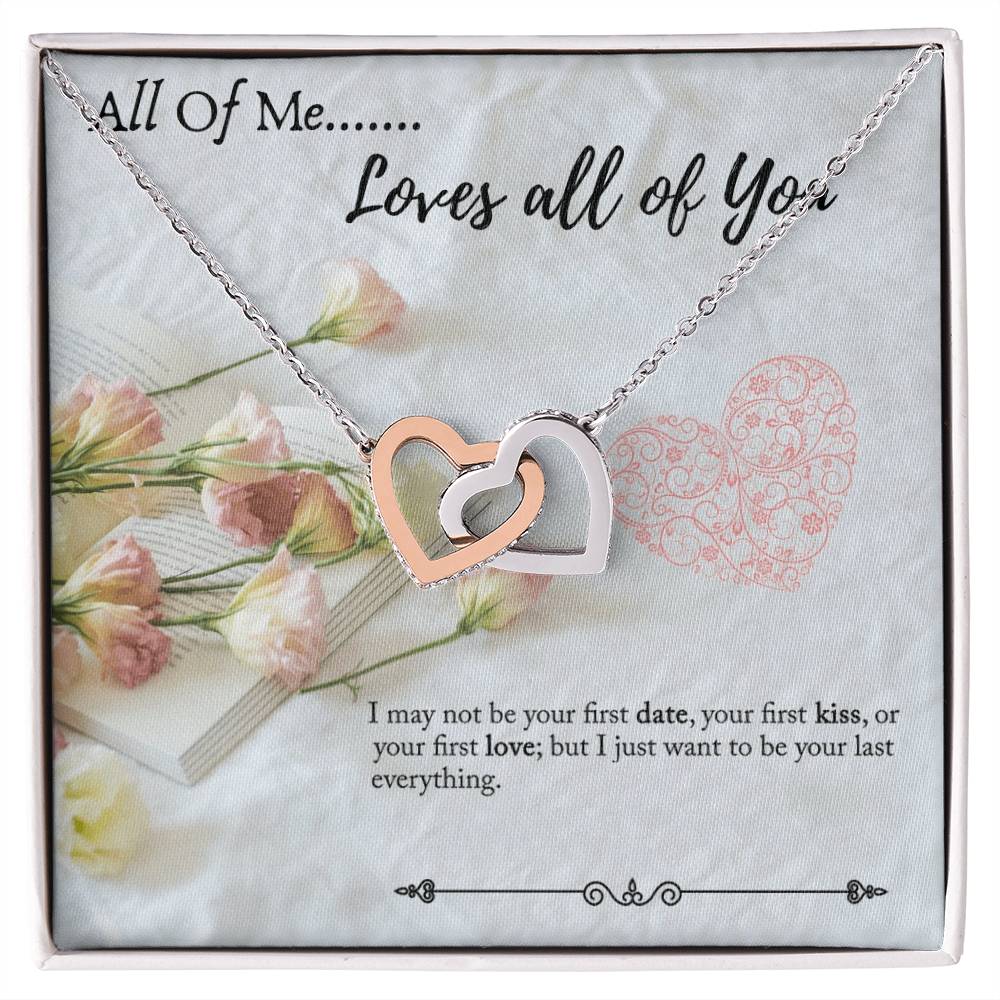 Gift For Significant Other - Gift For Wife - Gift For Girlfriend Interlocking Hearts Necklace