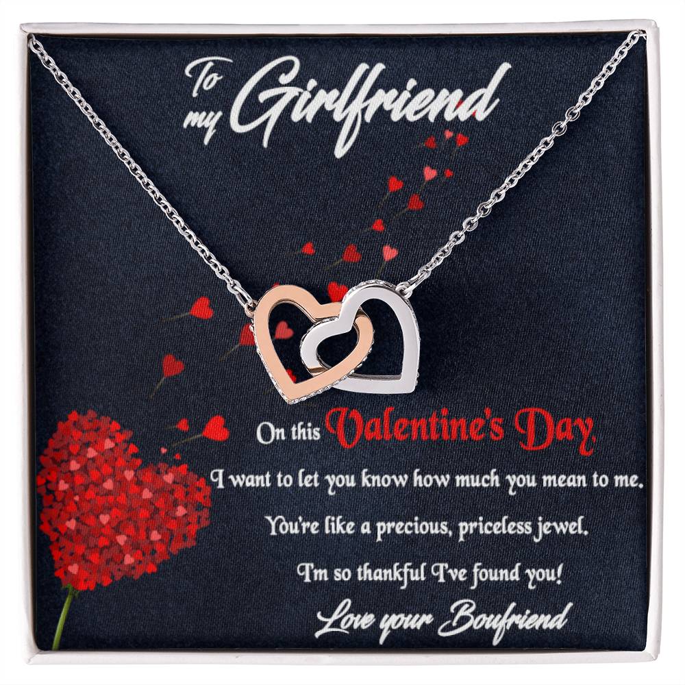 Best Valentine'S Day Gift For Her Interlocking Hearts Necklace