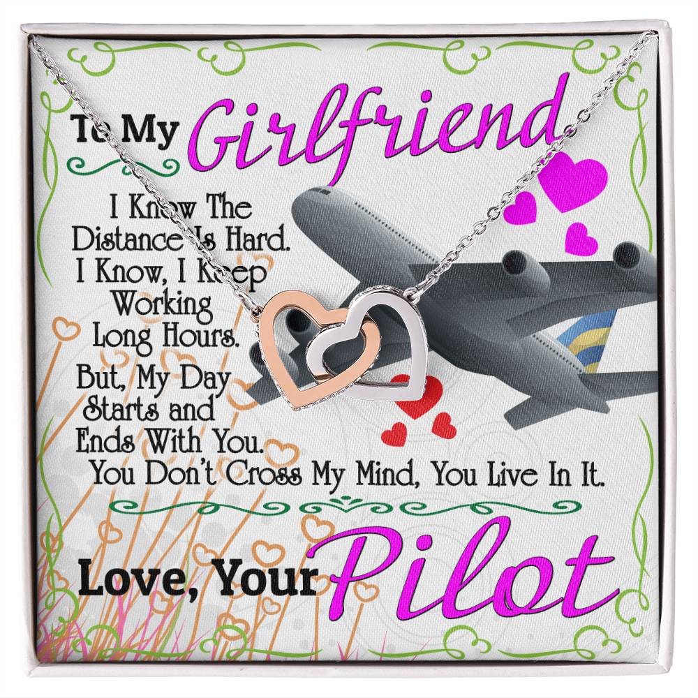 Pilot'S Girlfriend - Interlocking Heart Necklace Interlocking Hearts Necklace