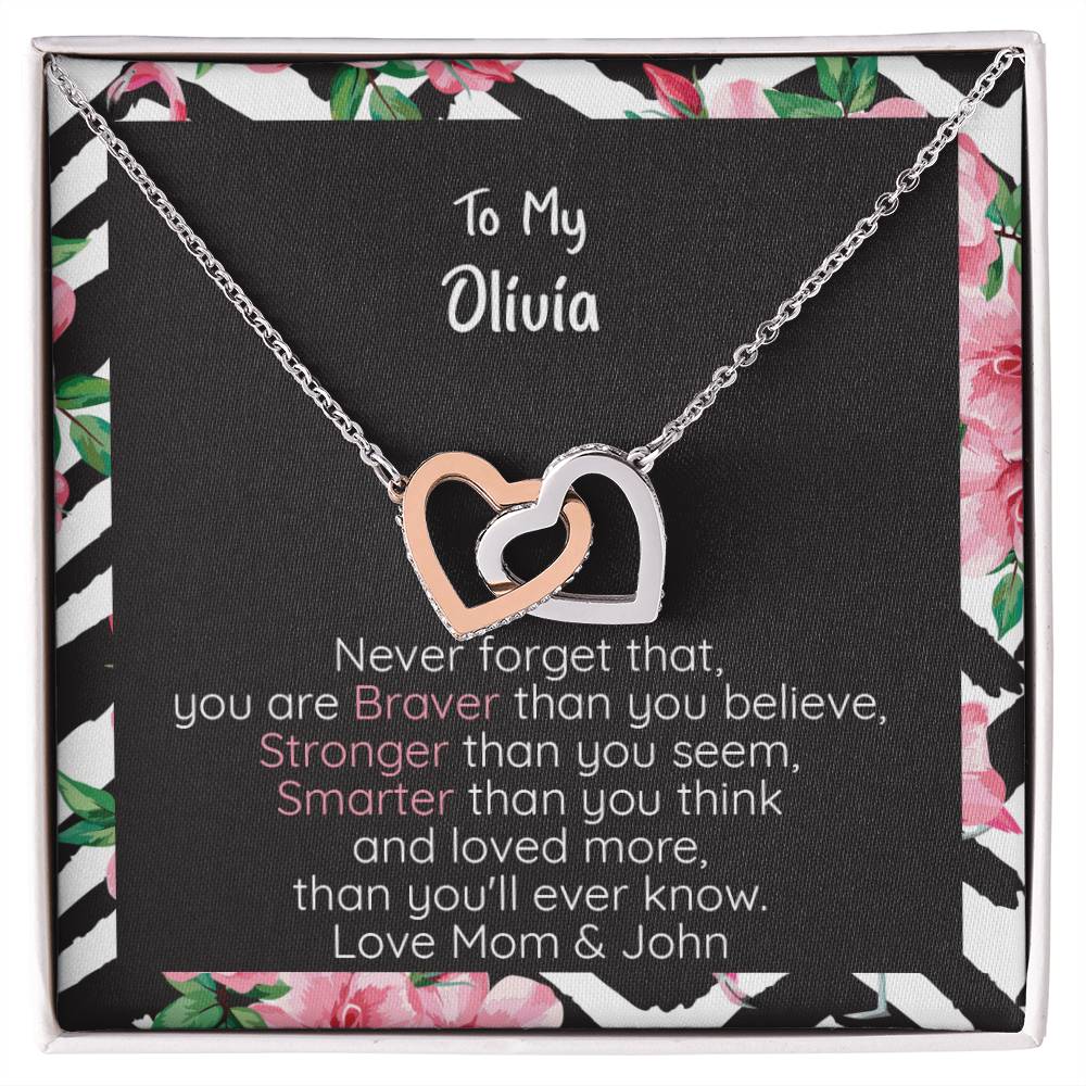 Olivia Braver Interlocking Hearts Necklace