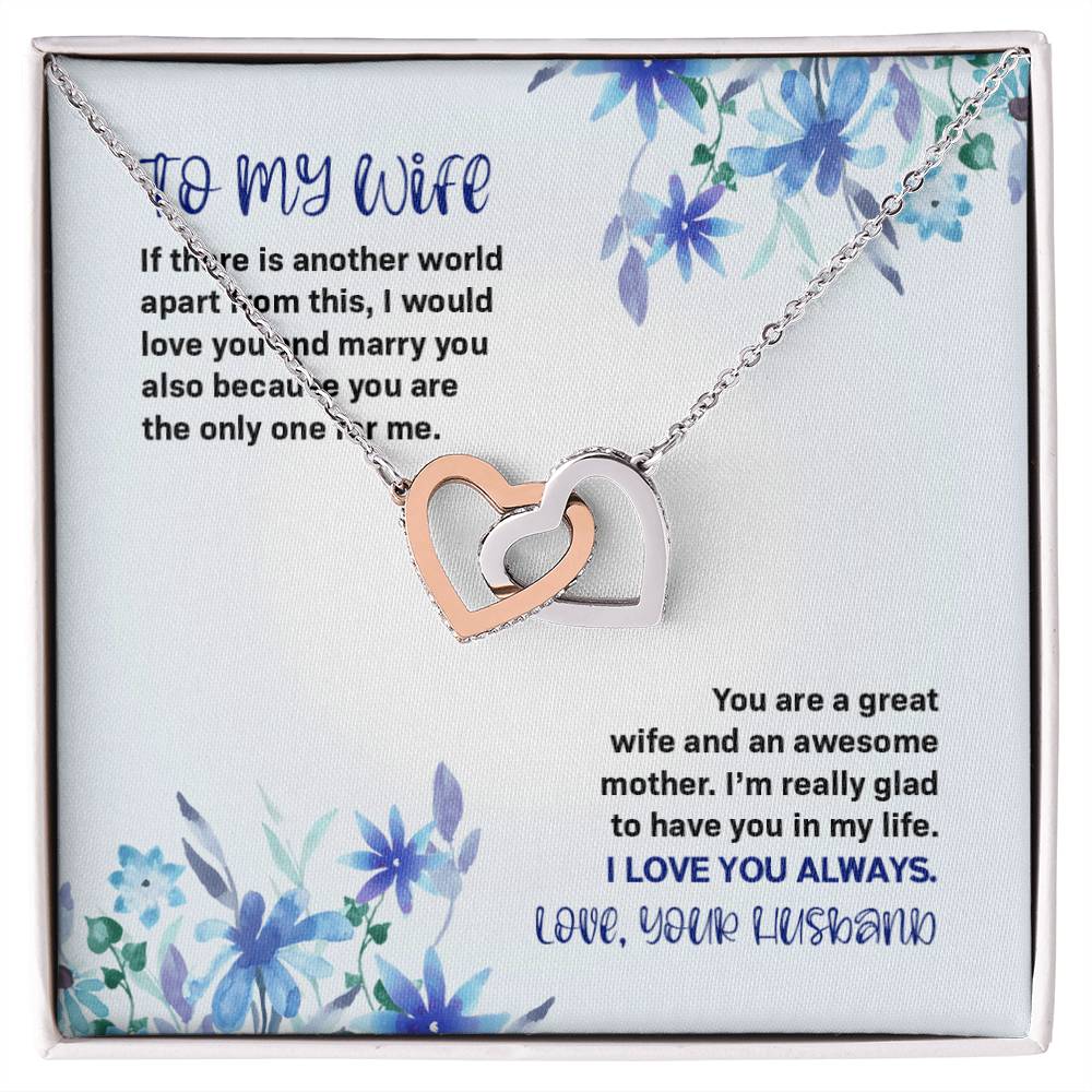 If There Is Another World - Inter-Locking Heart Necklace Interlocking Hearts Necklace