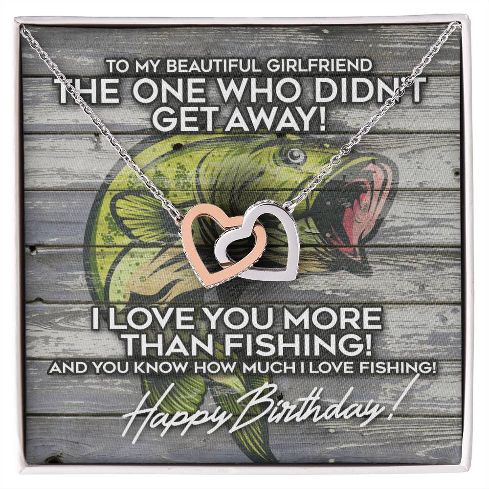 The Girlfriend Who Didn'T Get Away Interlocking Hearts Necklace