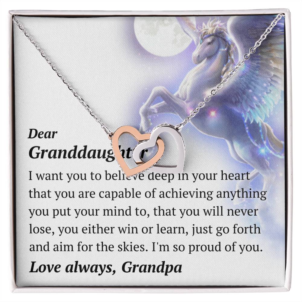 Pegasus Necklace From Grandpa Interlocking Hearts Necklace