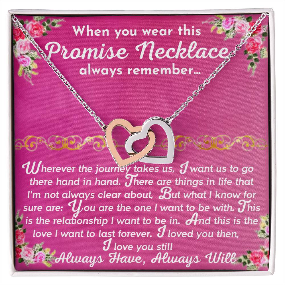 The Promise Necklace Interlocking Hearts Necklace