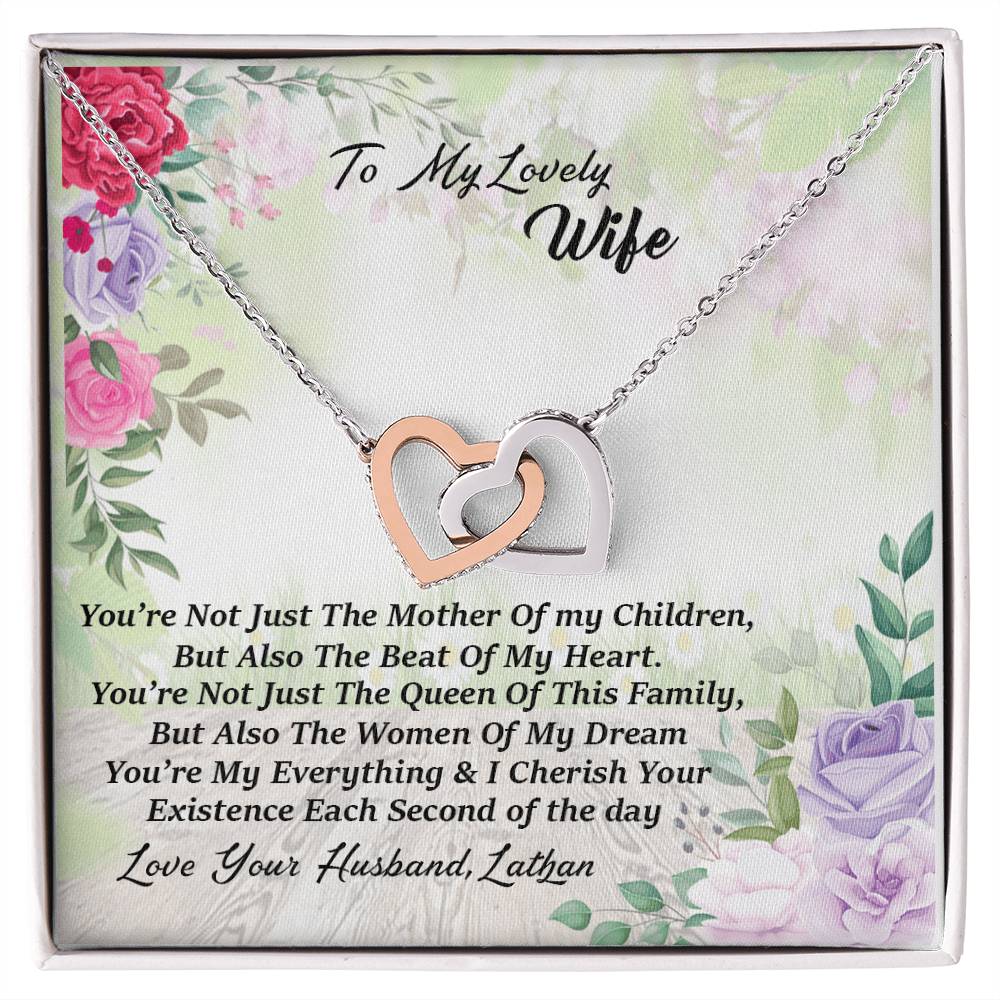 Love Your Husband Lathan Interlocking Hearts Necklace