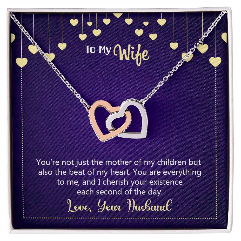 Interlocking Hearts Necklace Happy Anniversary You'Re Not Just The Mother Of My Children