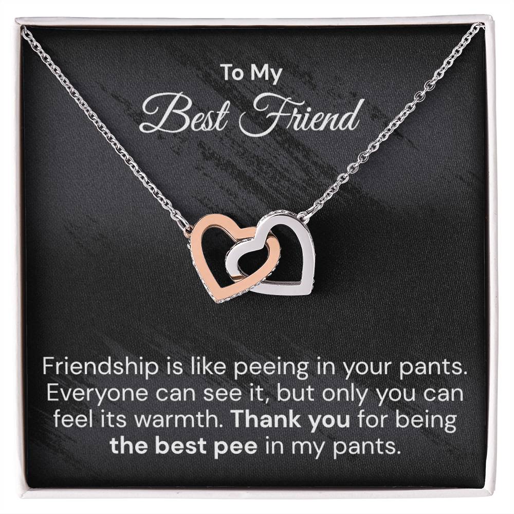 Funny Gift For Your Best Friend - Interlocked Hearts Necklace Interlocking Hearts Necklace