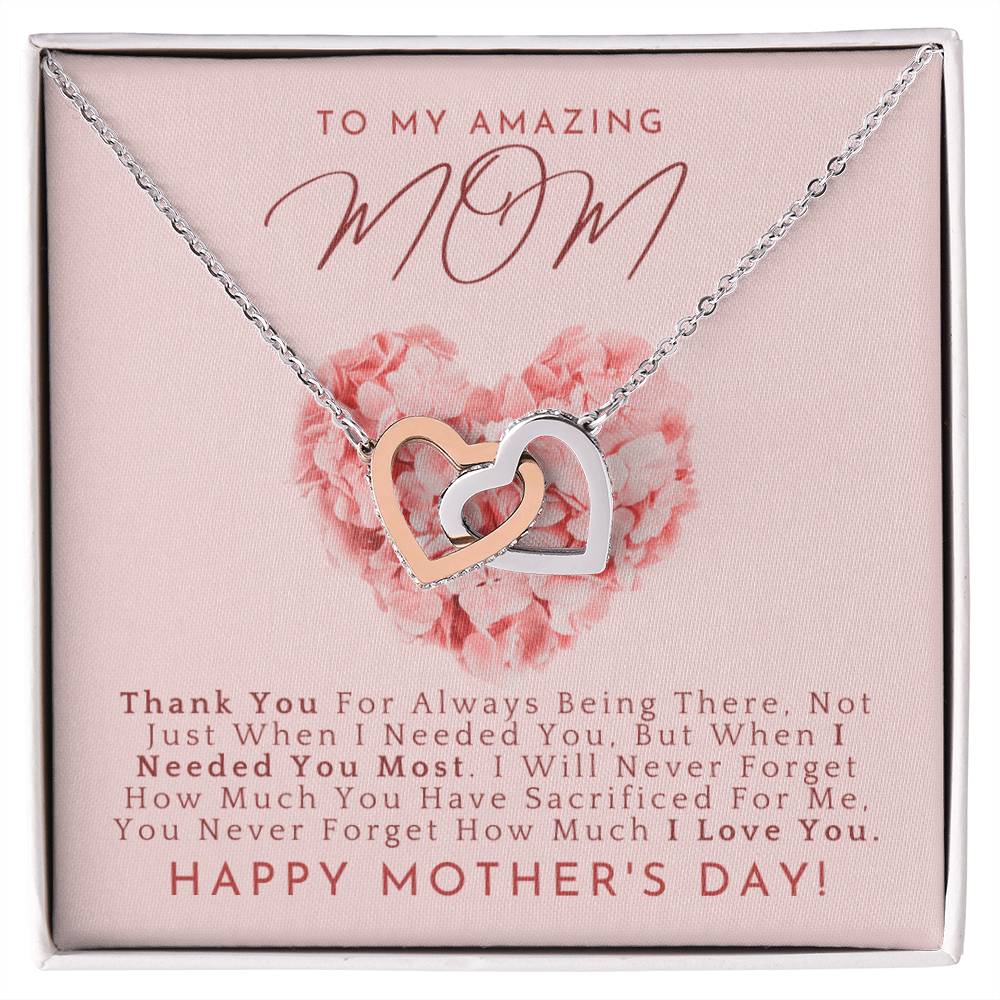 The Perfect Mother'S Day Gift. Interlocking Hearts Necklace