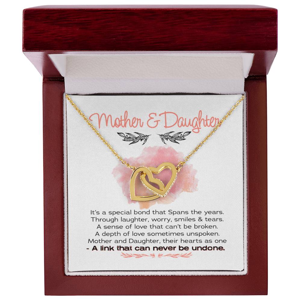 Gift For Mom - Interlocking Hearts Necklace