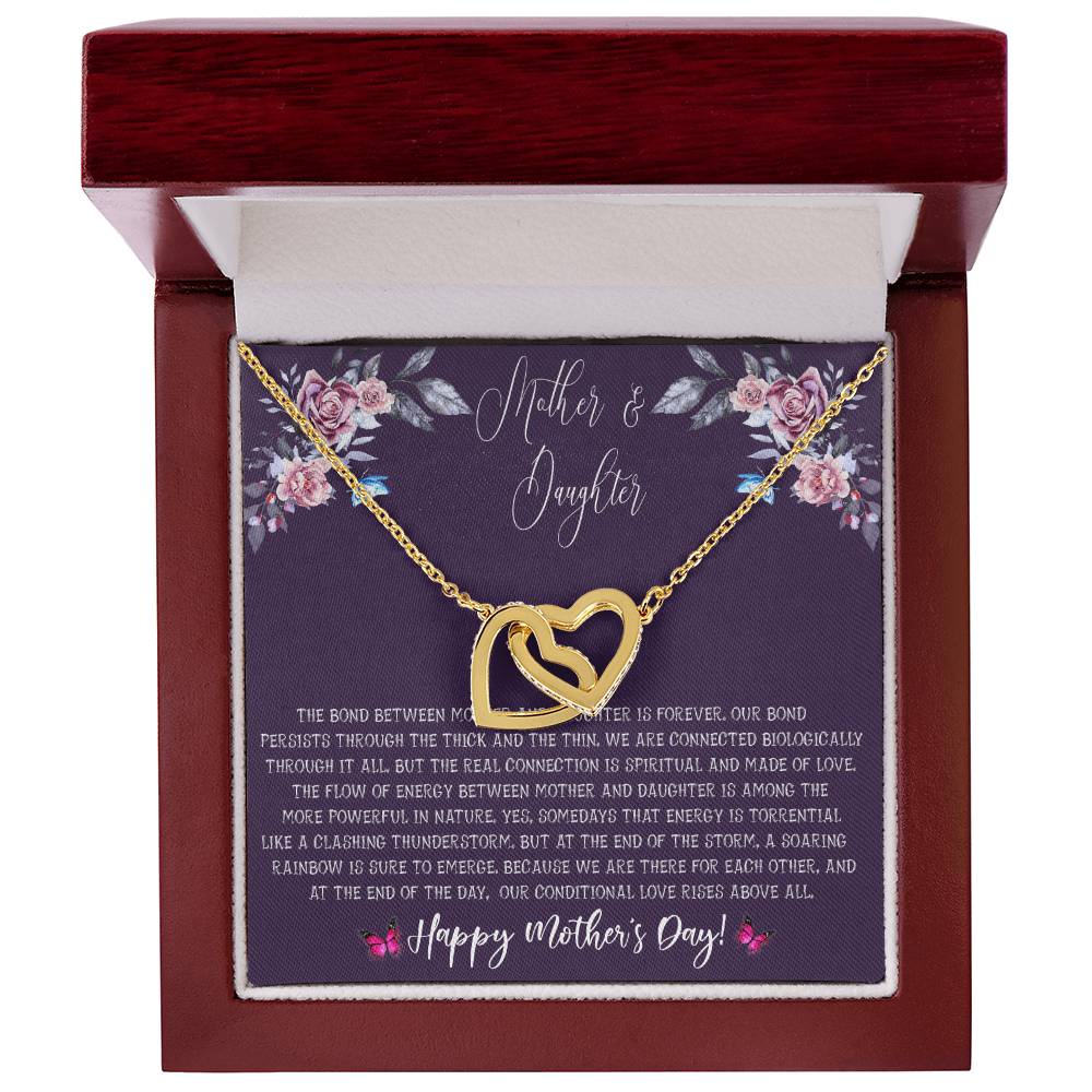 Mother'S Day Gift From Daughter - Mother Daughter Necklace Gifts For Mom Interlocking Hearts Necklace