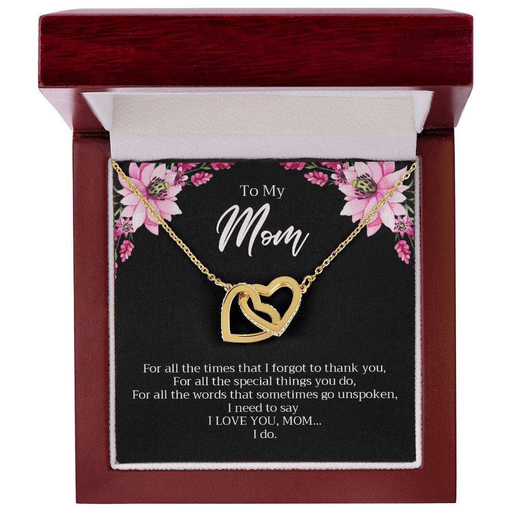 Interlocking Heart Necklace For Mom Interlocking Hearts Necklace
