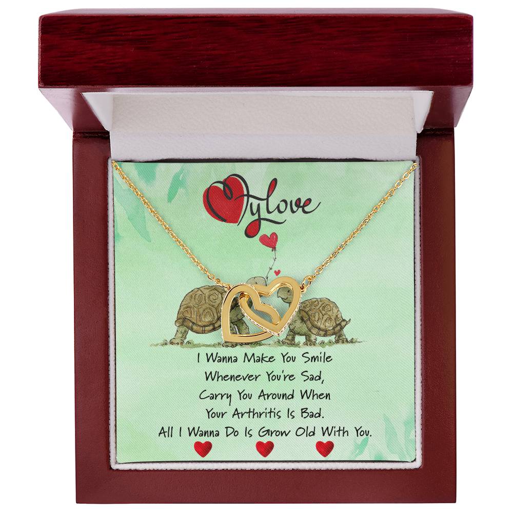 To My Love Gift For Her Valentines Gift Valentines Necklace Gift For Her I Love You Necklace Interlocking Hearts Necklace