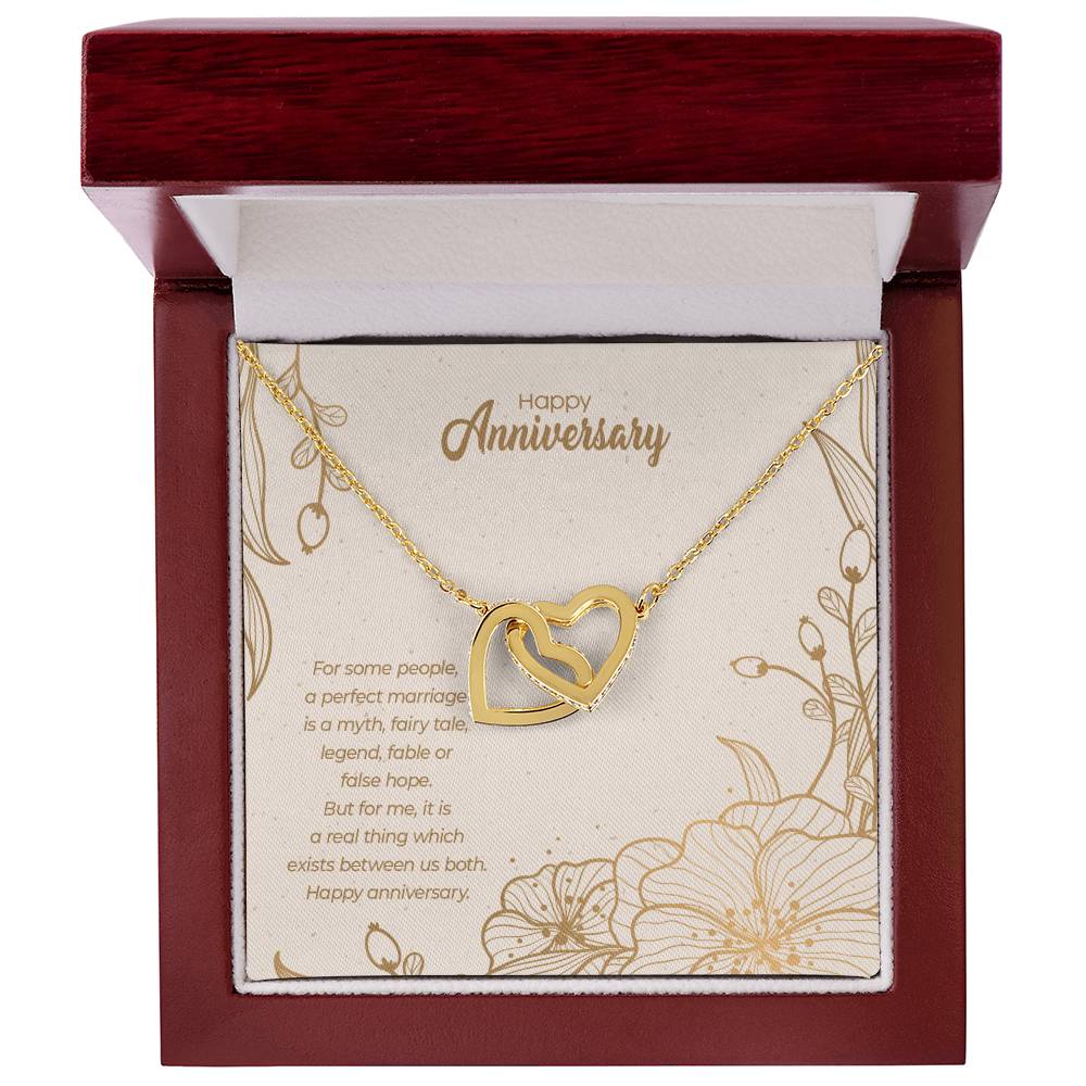 Anniversary Edition A Perfect Marriage - Interlocking Hearts Necklace