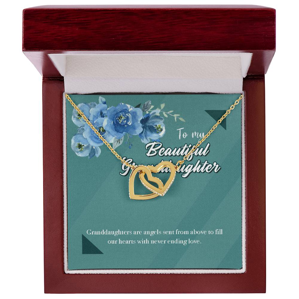 Beautiful Goddaughter Interlocking Hearts Necklace