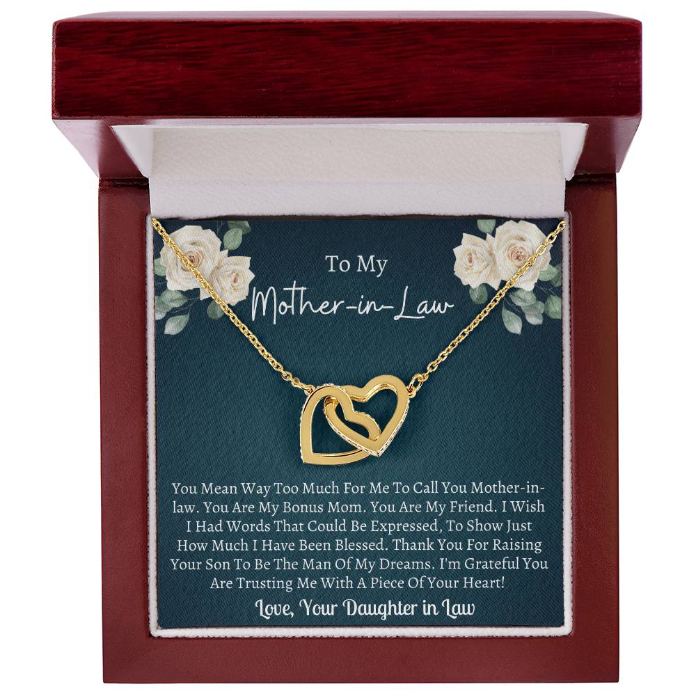 Mother In Law Interlocking Interlocking Hearts Necklace