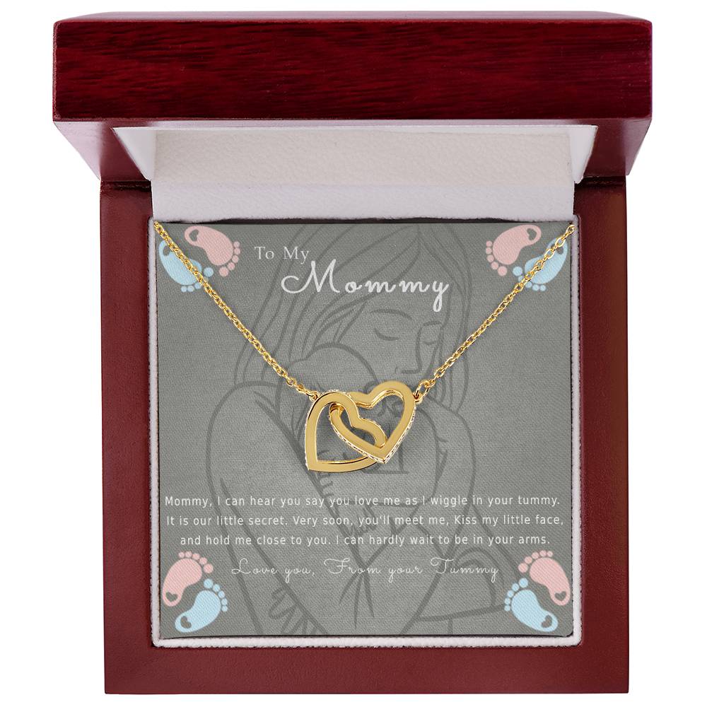 To My Mommy Interlocking Hearts Necklace