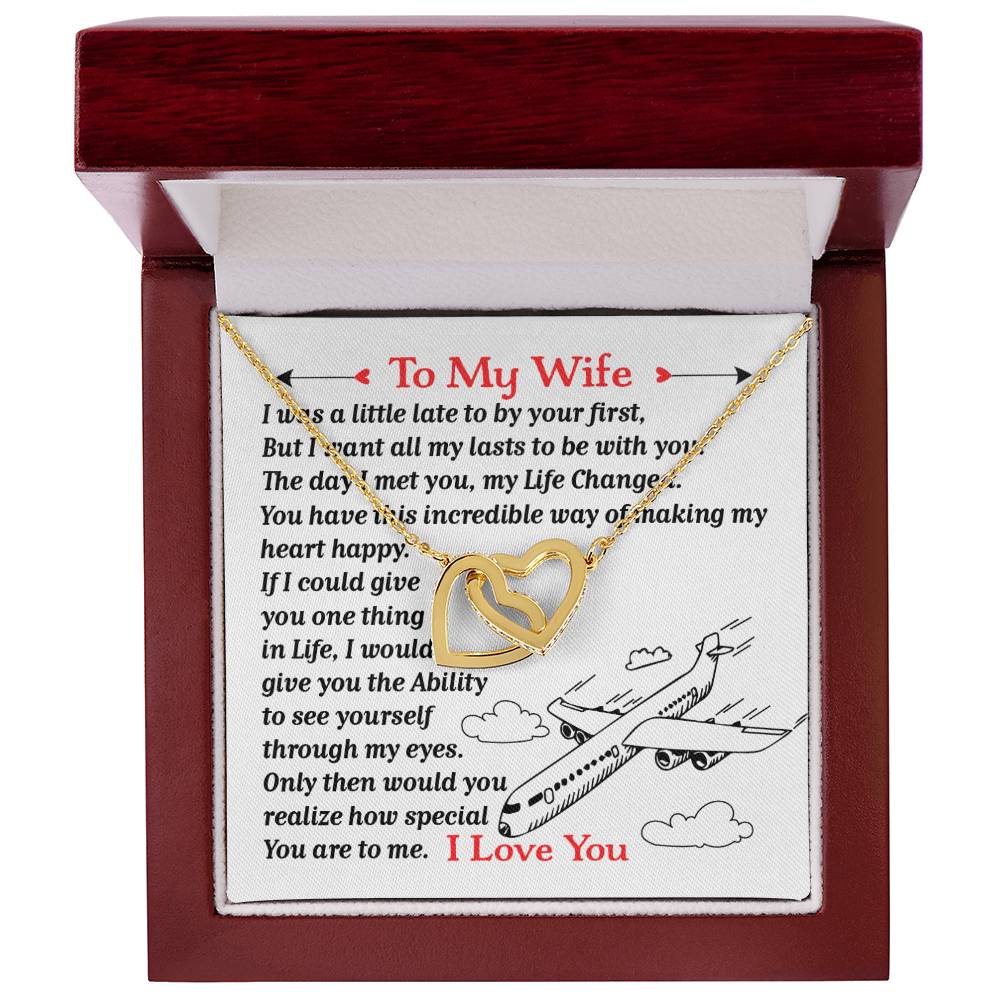 Pilot'S Wife- Interlocking Heart Necklace Interlocking Hearts Necklace