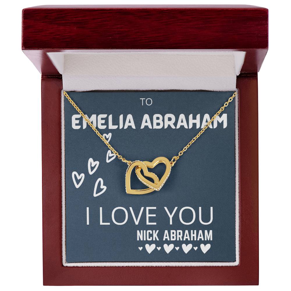 Interlocked Necklace Interlocking Hearts Necklace