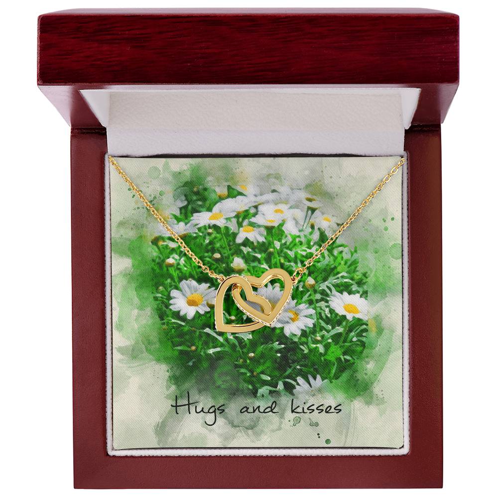 Interlocking Hearts Necklace – Daisy Message Card