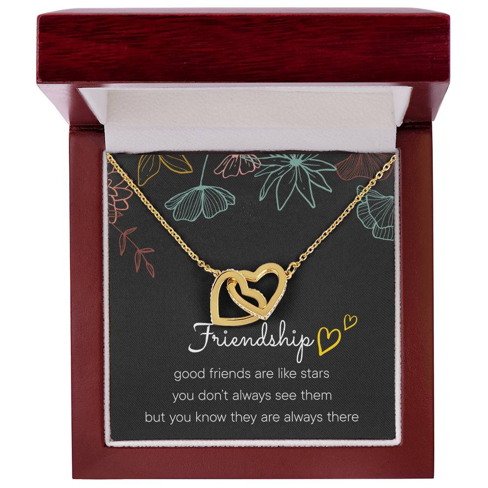 Best Friend Gifts Interlocking Heart Necklace Friendship Necklaces Best Friend Necklaces Friendship Necklaces For Interlocking Hearts Necklace