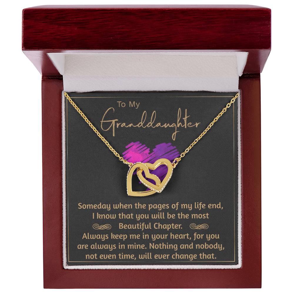 Granddaughters - Beautiful Chapter - Necklace Interlocking Hearts Necklace