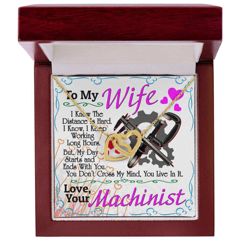 Machinist'S Wife - Interlocking Heart Necklace Interlocking Hearts Necklace