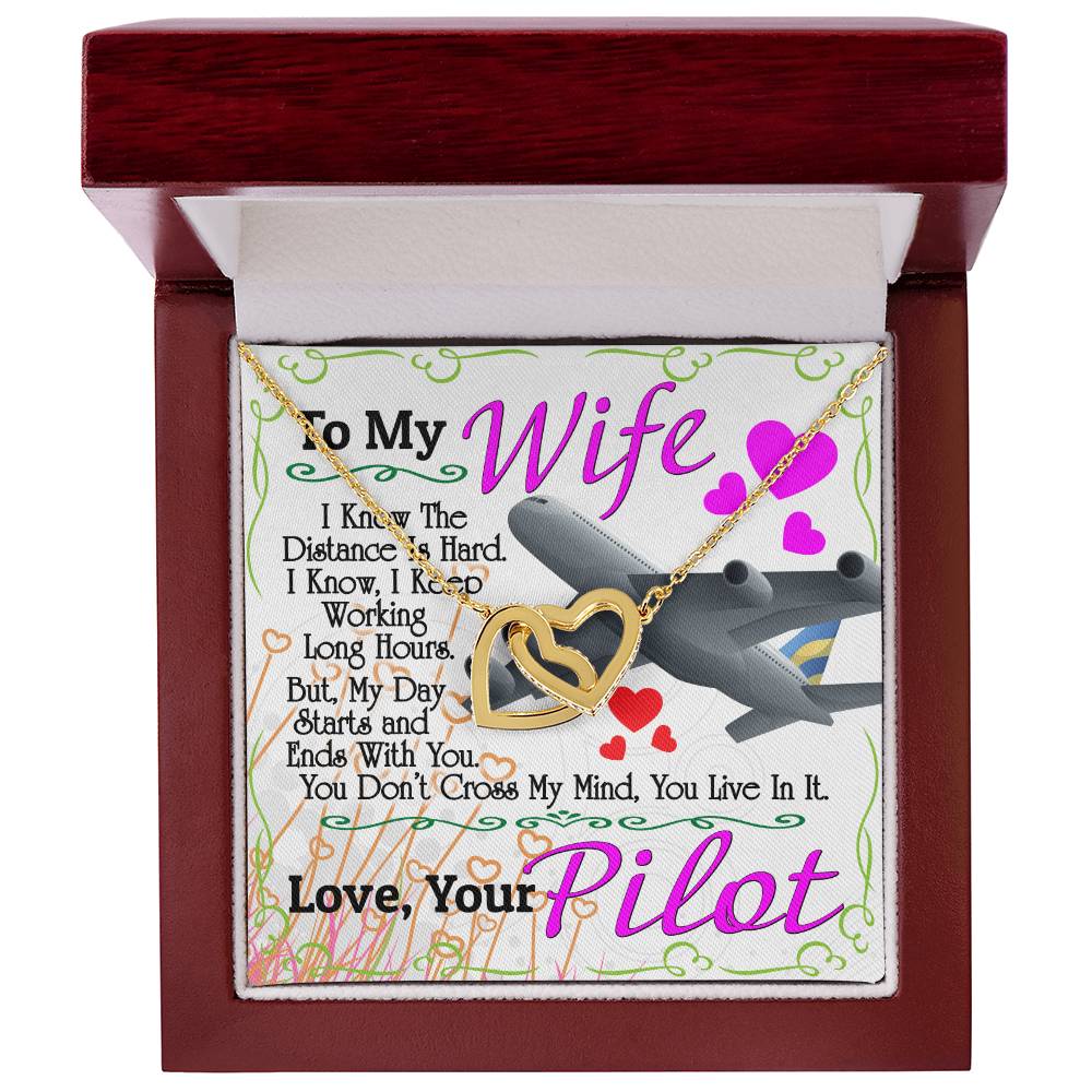Pilot'S Wife - Interlocking Heart Necklace Interlocking Hearts Necklace