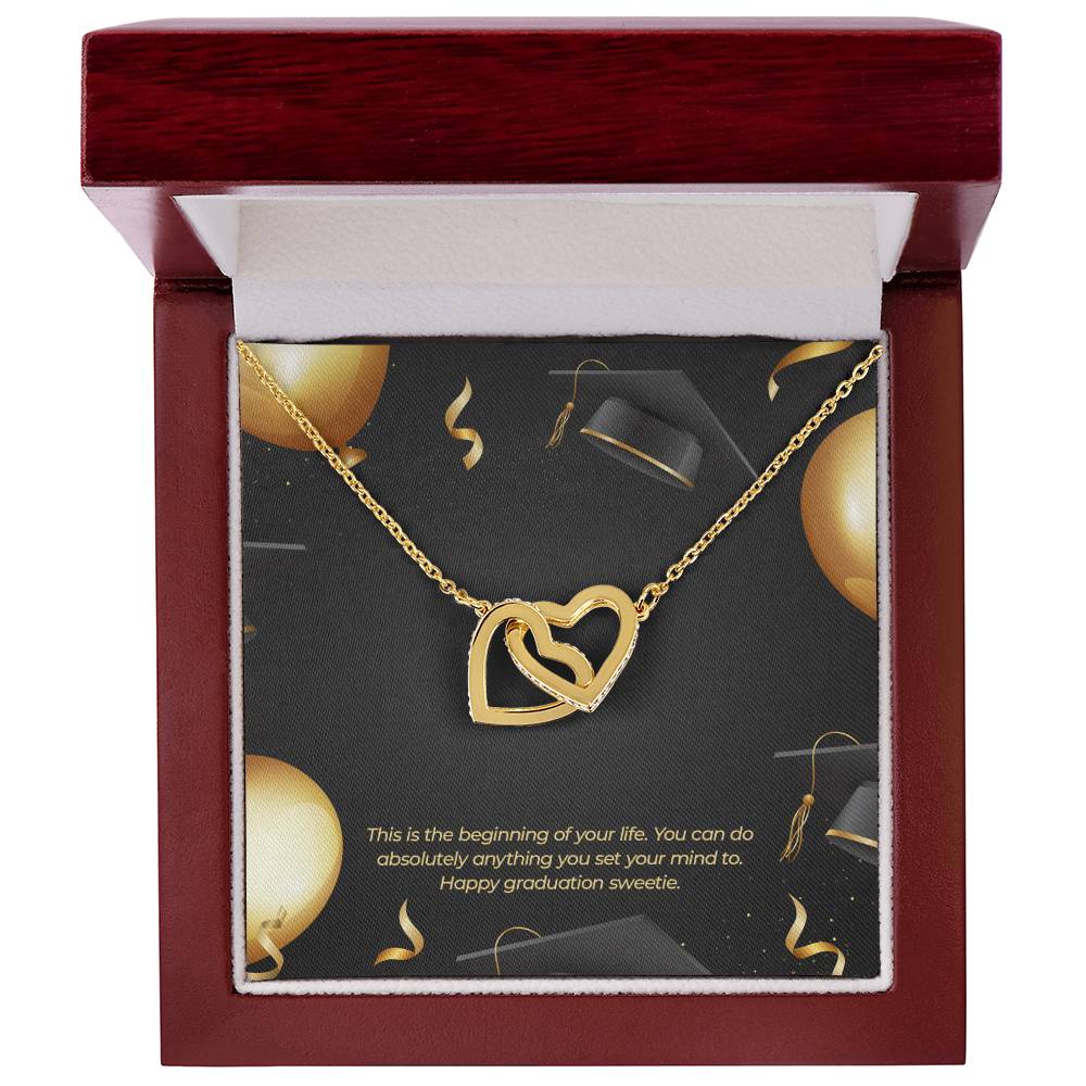 The Beginning Of Your Journey - Interlocking Hearts Necklace
