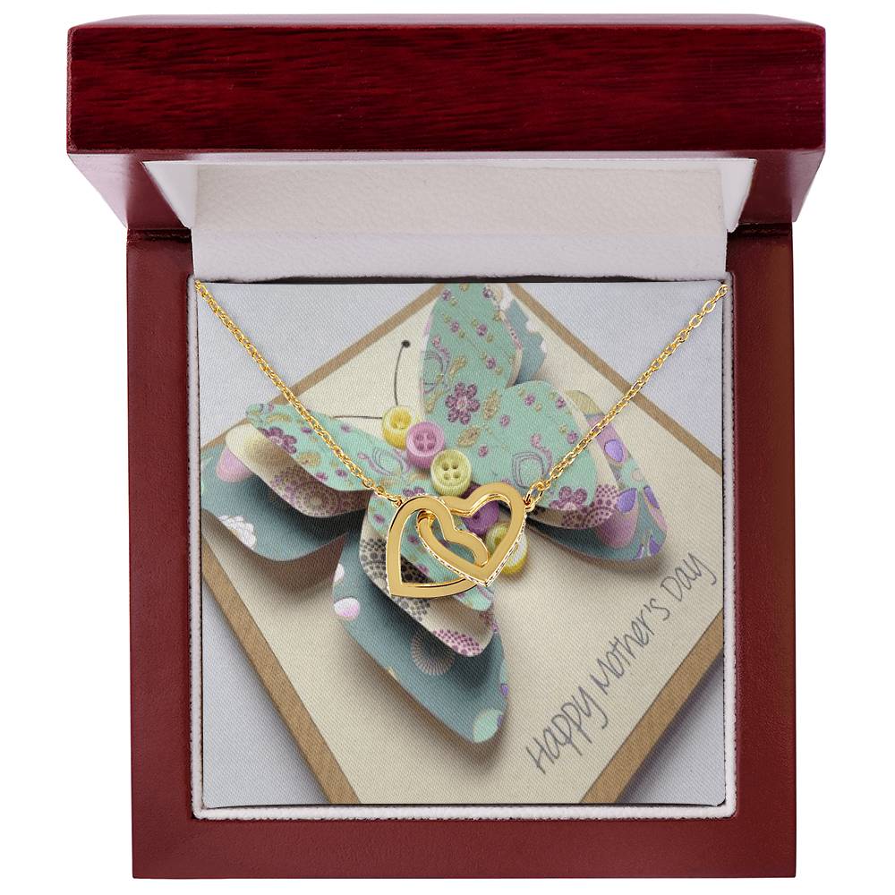 To My Mother My Everything Interlocking Hearts Necklace