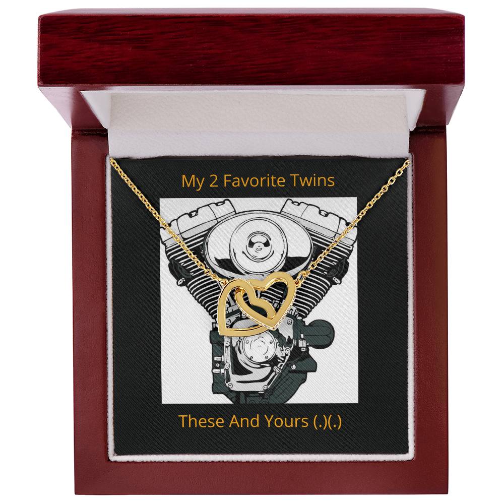 My Favorite Twins Interlocked Hearts Interlocking Hearts Necklace