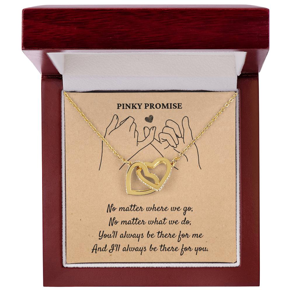 Pinky Promise - Interlocking Hearts Necklace