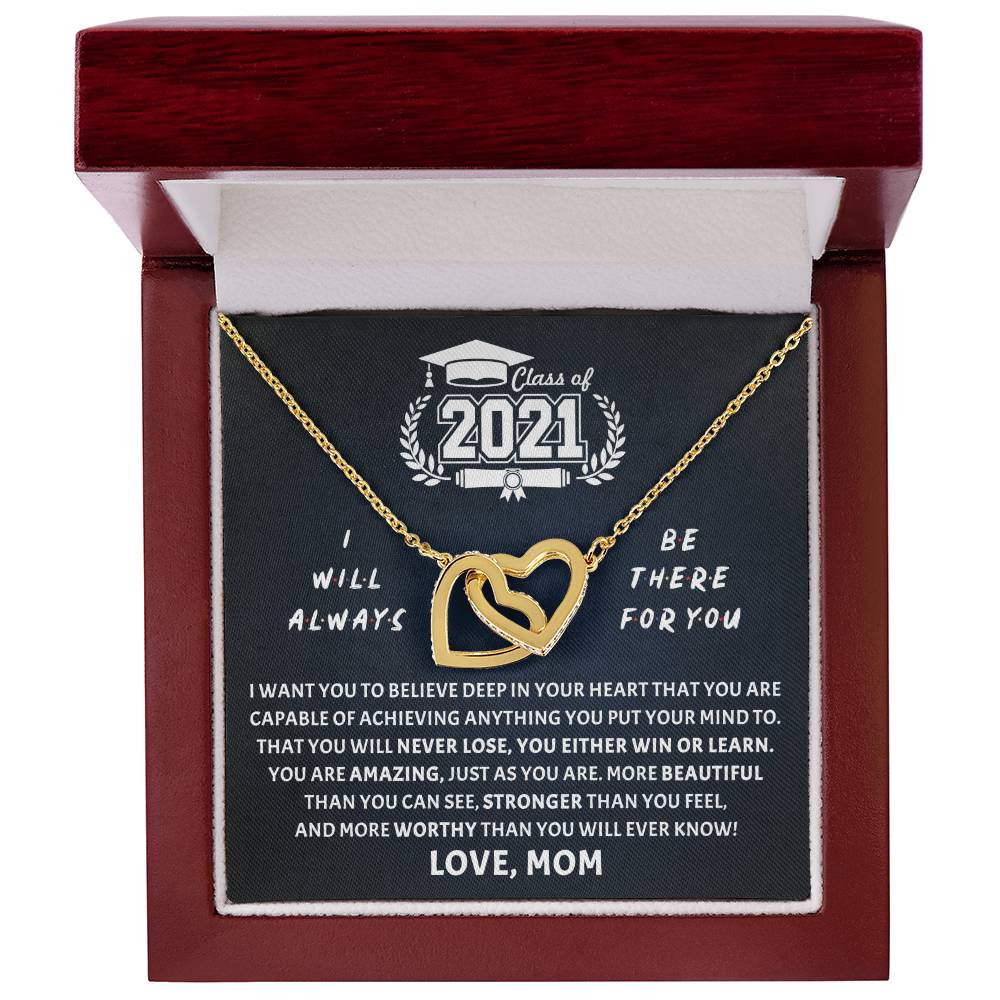 Believe In Deep Interlocking Hearts Necklace