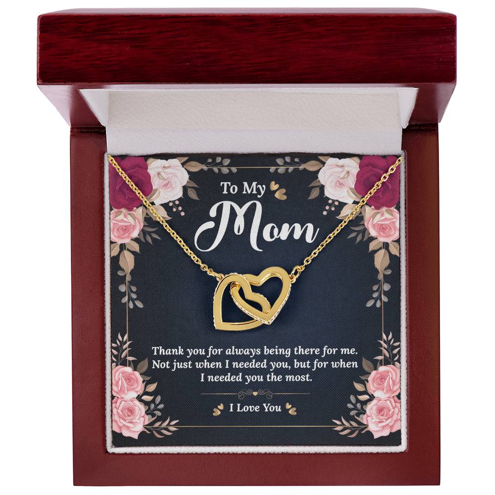 Interlocking Hearts Necklace - Best Birthday Gift For Mom