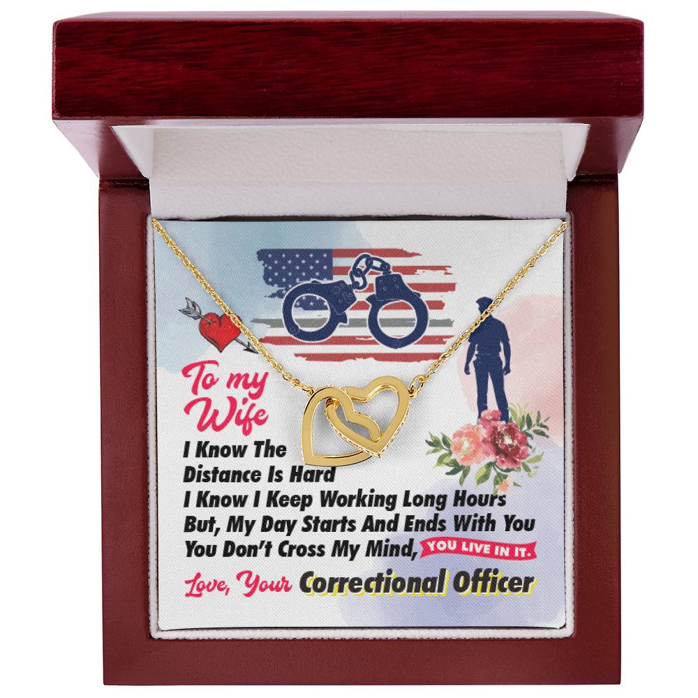 Correctional Officer'S Wife - Interlocking Heart Necklace Interlocking Hearts Necklace
