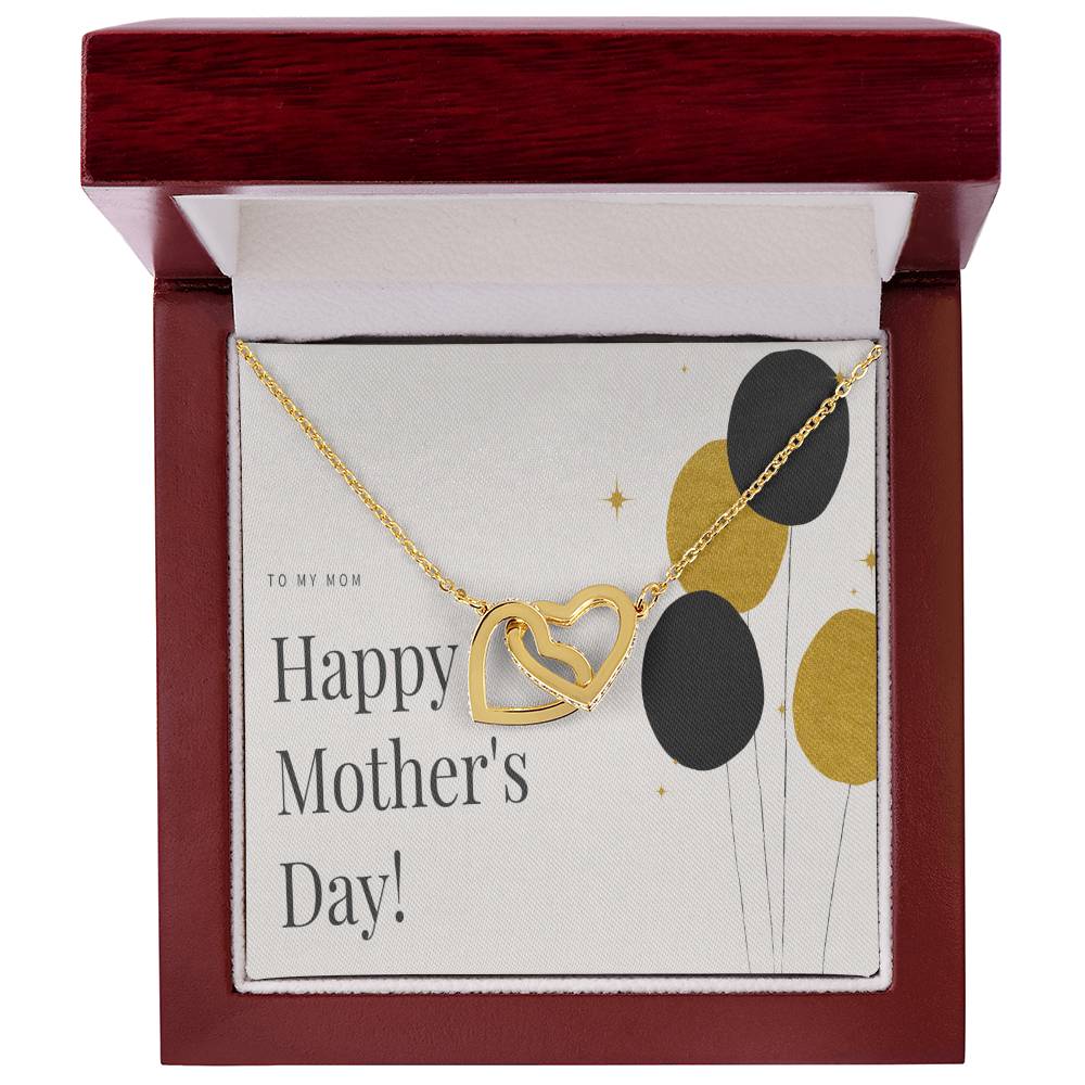 To My Mom Interlocking Hearts Necklace