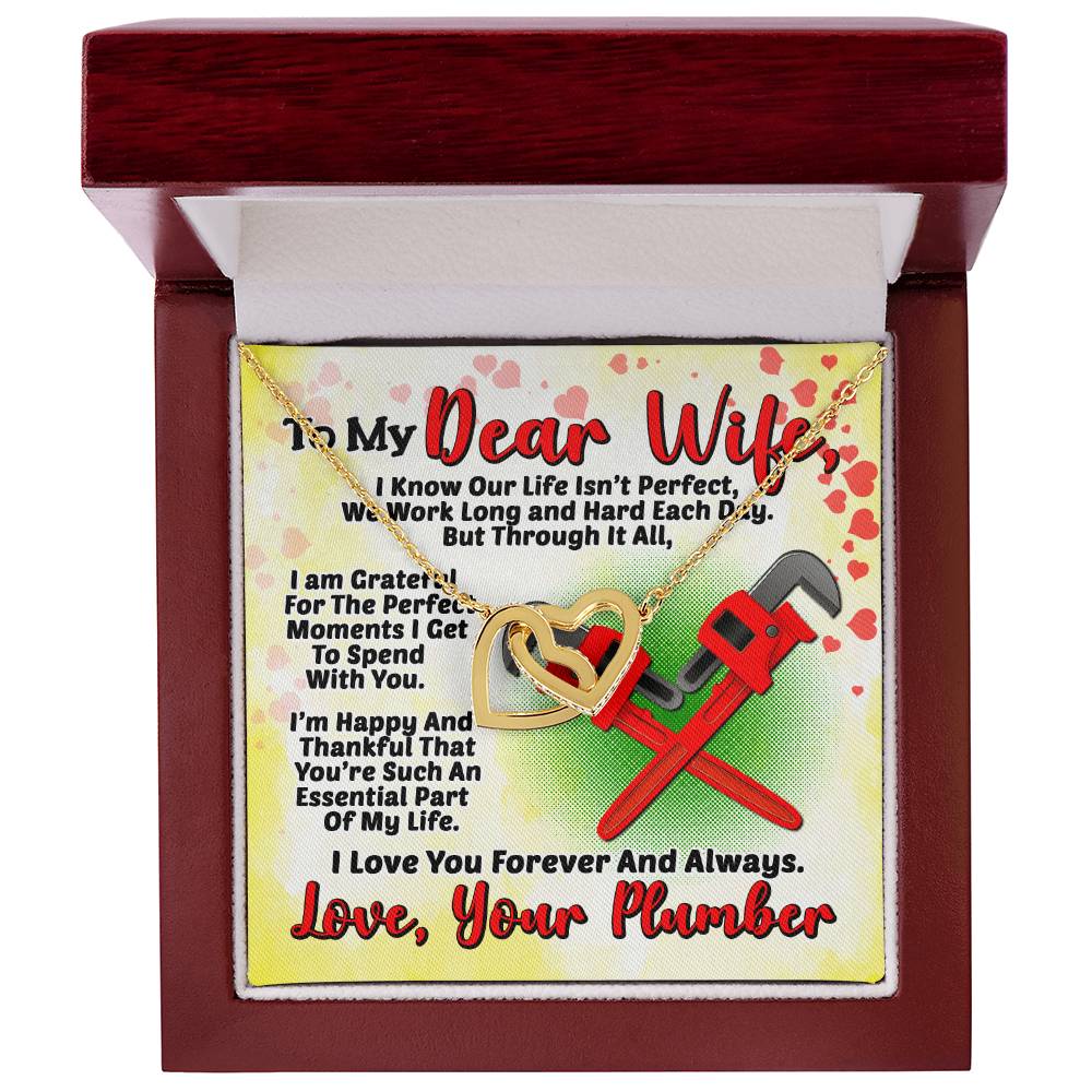 Plumber'S Wife- Interlocking Heart Necklace Interlocking Hearts Necklace