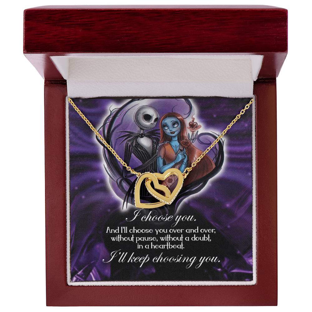 Keep Choosing You Interlocking Interlocking Hearts Necklace