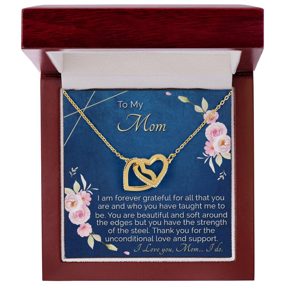 Mother'S Day Gift From Daughter To Mom Love Gift For Mom Interlocking Hearts Necklace