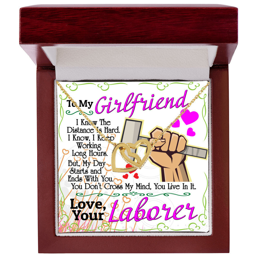 Laborer'S Girlfriend - Interlocking Heart Necklace Interlocking Hearts Necklace