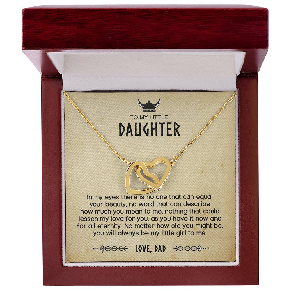 You Will Always Be My Little Viking - Interlocking Hearts Necklace