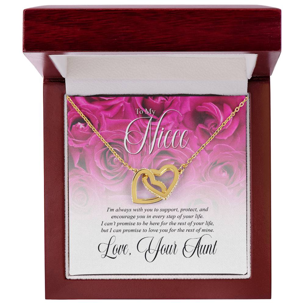 From Your Aunt-Promise To Love You Interlocking Bracelet Interlocking Hearts Necklace