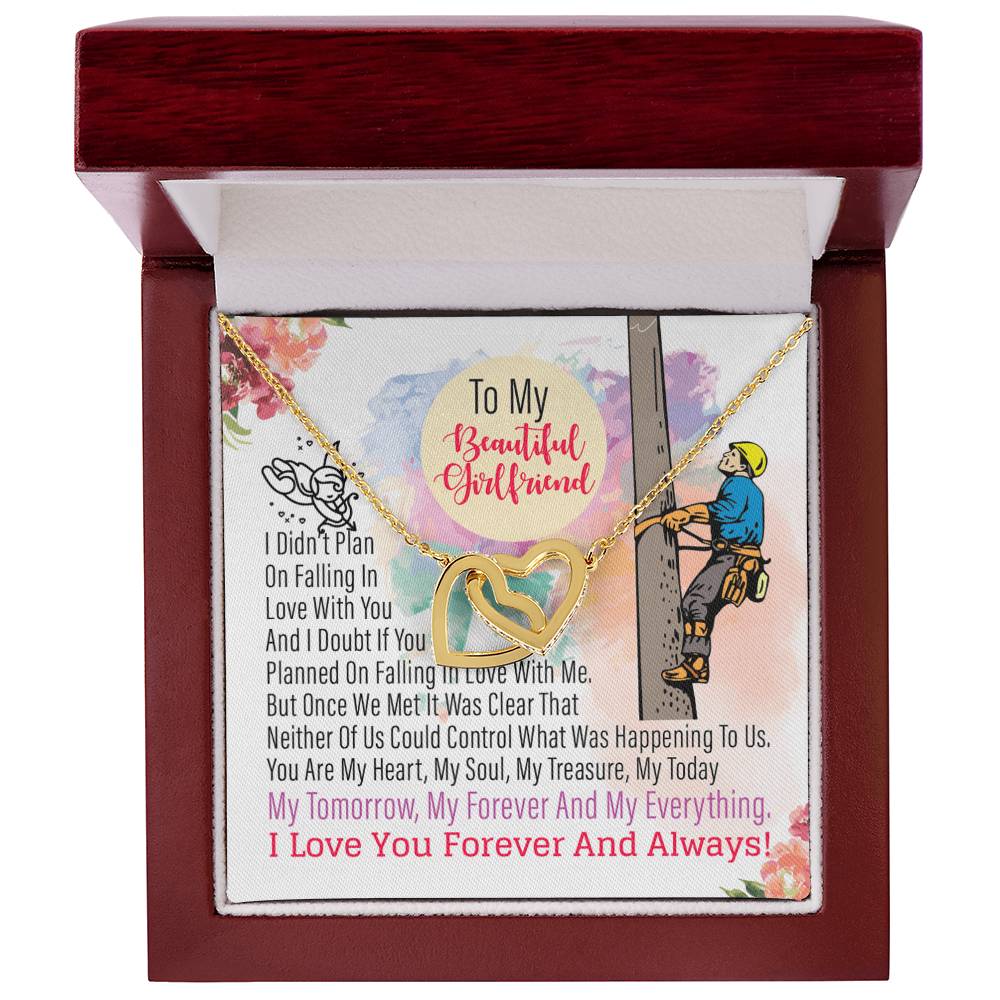 Lineman'S Girlfriend - Interlocking Heart Necklace Interlocking Hearts Necklace