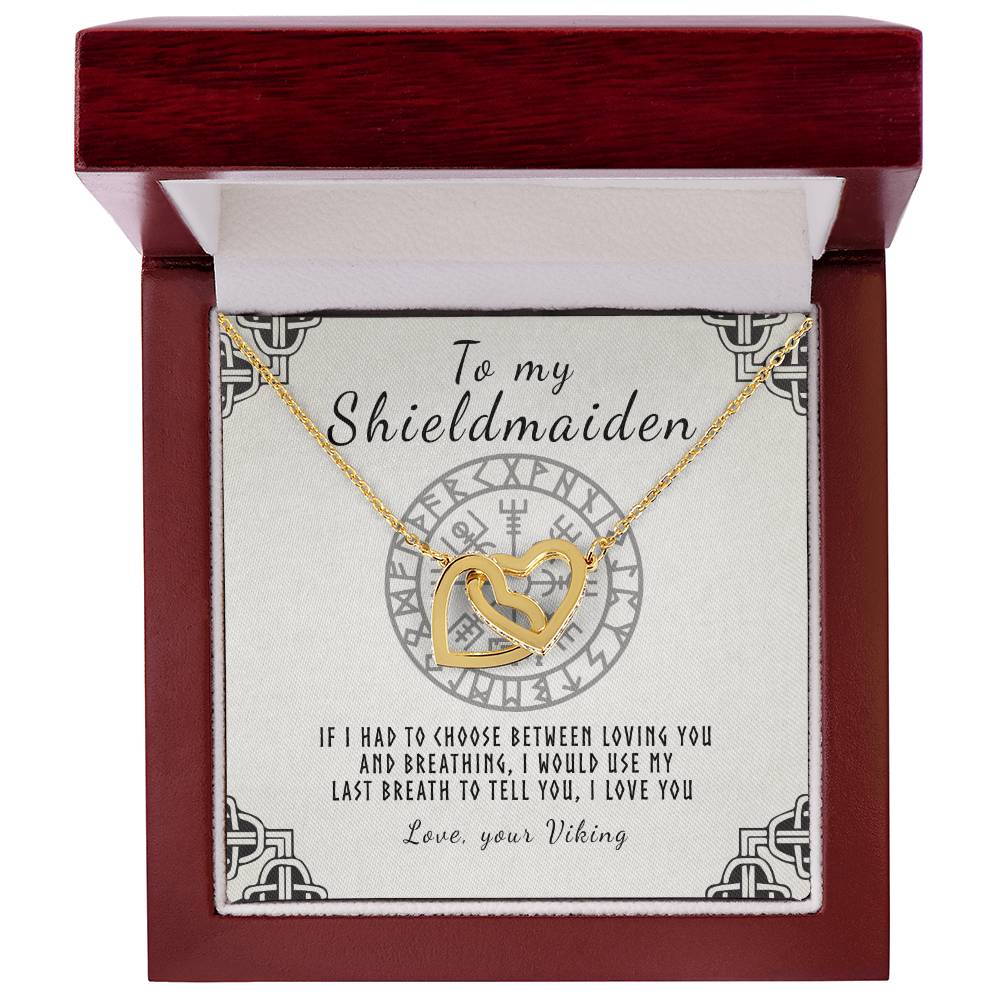 My Shieldmaiden Interlocking Hearts Necklace
