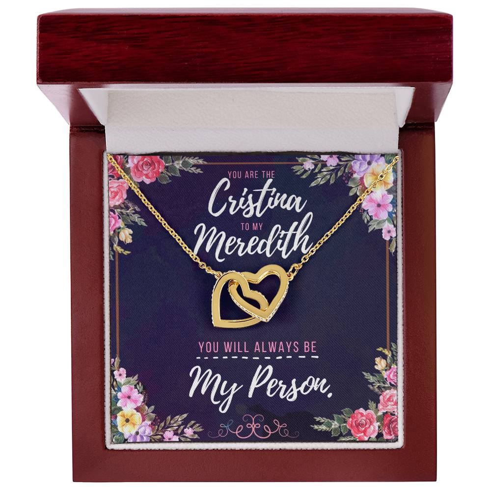 You Will Always Be My Person Necklace - Best Gift You Can Give Interlocking Hearts Necklace