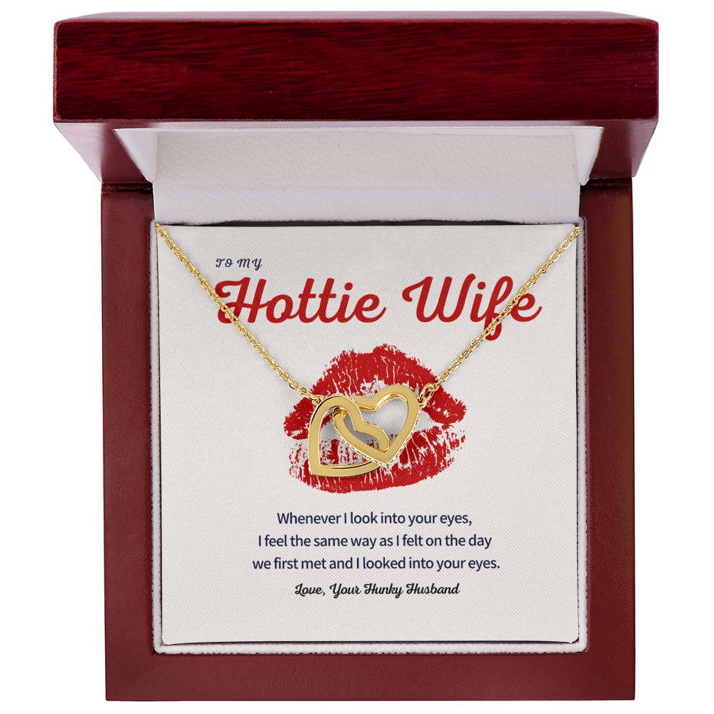 The Love Knot Necklace Interlocking Hearts Necklace